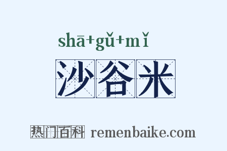 沙谷米是什么意思的图片